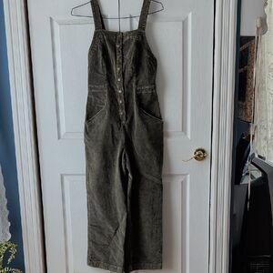 Carly Jean Los Angeles Olive Green Overalls